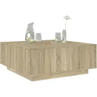vidaXL Salontafel 100x100x40 cm bewerkt hout wit