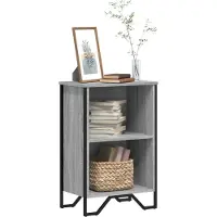 vidaXL Boekenkast 50x31x169 cm bewerkt hout grijs sonoma eikenkleurig