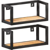 vidaXL Wandschappen 2 st 160 cm massief acaciahout