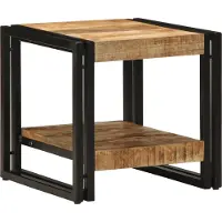 vidaXL Salontafel Bruin 40 x 40 x 38 cm Massief Mango Hout