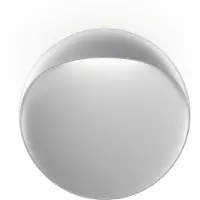 Louis Poulsen LED-wandlamp buiten Flindt, dimbaar, alu / grijs / zink, Woon-/ Eetkamer, Aluminium, Design, LED wandlamp buiten