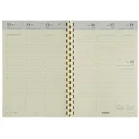 Brepols Bretime 16 maanden weekagenda met uurindeling 2026-2027 navulling (1 week per 2 pagina's) 6-talig