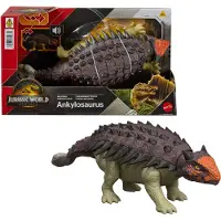 Jurassic World Rebirth Wild Brullende Ankylosaurus - Met geluid en met de staart gestuurde aanval