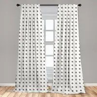 Abakuhaus Geometrische Voorhangen – 2x75x175 cm – microfaser, halfverduisterend, limegroen