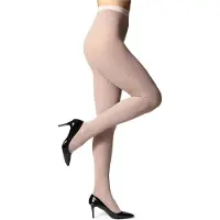 Bellivalini Dames Panty - 100 DEN - Medium gloss - Katoen - BLV-GI-1114 - Lichtbeige - M