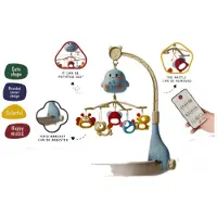 Halay Muziekmobiel - Baby - Muziekdoos - Blauw - Afstandsbediening - Timerfunctie