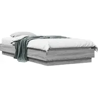vidaXL Vloerbedframe Grijs Sonoma 80 x 200 cm Bewerkt hout