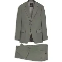 BOSS Tweedelig slim-fit pak met dessin van stretchwol Maat 48