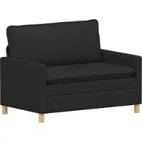 vidaXL Bank Zwart 126 x 81 x 87,5 cm
