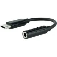 Nanocable Adapter USB-C naar Jack 3.5 mm NANOCABLE 10.24.1205 Zwart