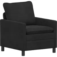 vidaXL Bank Zwart 76 x 81 x 87,5 cm Fluweel