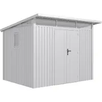 G21 Tuinhuis Madison, afmetingen 731 - 289 x 253 cm, kleur: zilver (metaal)