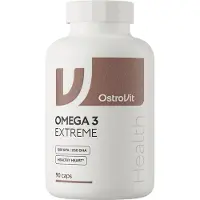 OstroVit Omega 3 Extreme 90 Capsules – 1000mg Fish Oil – EPA DHA – Heart Brain Support
