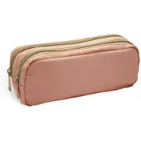 Soho - Luxe Etui Allround - Pennenzak - Penetui - Voorzien van dubbelvak - Met interne organizer - 21x9cm - DUNE - Beige