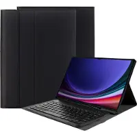 Just in Case tablet Hoes met Toetsenbord geschikt voor Samsung Galaxy Tab S10 Ultra / Tab S9 Ultra 14.6 inch - AZERTY Bluetooth Keyboard Case - Zwart