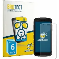 BROTECT Screenprotector 6 Stuks voor Doogee Fire 3 Beschermglas transparant