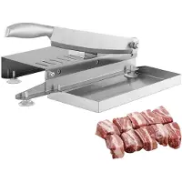 COOAU Roestvrijstalen Vleessnijmachine - Handmatige Bottensnijder met Invoerlade - Snijmachine/Hakker voor Kip, Eend, Vis en Ribben