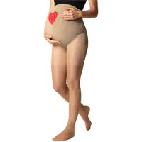 Be Mammy Dames Panty - Zwangerschapspanty - 40 DEN - Medium gloss - Polyamide - BE-GI-1121 - Daino - S
