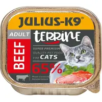 Julius-K9 - Natvoer voor volwassen katten – Smeuïge kattenpaté met rund – 5 x 100g