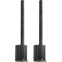 VONYX VX808B PA speakers - Set van twee actieve speakers met accu - Draadloze stereo pairing - 640W
