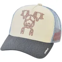 Herman Casquette baseball trucker américaine tricolore avec mesh souple, panneau frontal avec logo "unlike" brodé