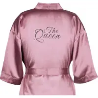 Yoursurprise Kimono met tekst - The Queen - Badjas met tekst - M/L - 100% polyester