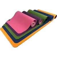 SPORTBAY Eco Deluxe - Fitnessmat / Yogamat - 183 x 61 cm - Burgundy