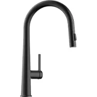 CECIPA MAX Uittrekbare Keukenkraan - Zwart - 2 Straalstanden - 40 cm Uittrekbereik - Handdouche met Slang - 360° draaibare