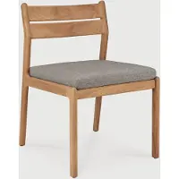 Ethnicraft Jack buitenstoel teak met stoffen bekleding