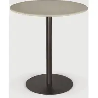 Ethnicraft Blend outdoor bijzettafel metaal/beton donker brons Ø70x76 cm