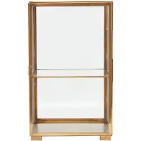 House Doctor Glass Cabinet 41x25 Cm - Wandplanken Messing Brass - 203660763