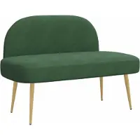 vidaXL Gevuld bankje met rugleuning Jungle groen 110 x 60 x 76 cm