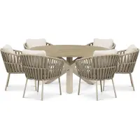 Coco Elara/Rockville 160 cm dining tuinset 7-delig