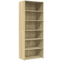 vidaXL Hoge kast 70x41x185 cm bewerkt hout sonoma eikenkleurig