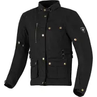 Merlin Harriet Dames Zwart Wax Motorjas Maat XL