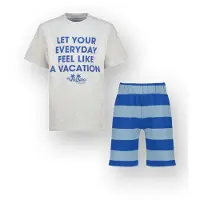 Vingino Boys Wasoy Pyjama Fearless Grey Melee Size: XXL | Nightwear Outlet | kids | Grijs