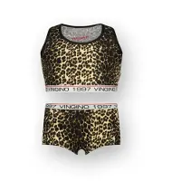 Vingino Girls G-so26-7 Animal Top Set Underwear Set Multicolor Brown Size: XXL | Underwear & Socks Outlet | kids | Bruin