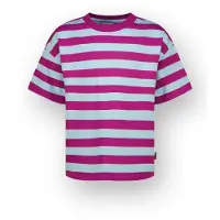 Vingino T-shirt Basic stripe tee Meisje Blauw 140