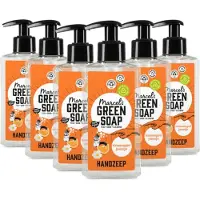 Marcel's Green Soap 6x Handzeep Sinaasappel & Jasmijn 250 Ml