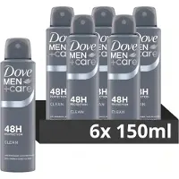 Dove deodorantspray Men - Care Clean Comfort 6 x 150 ml