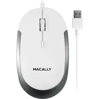 Macally DYNAMOUSE Optische USB muis Wit