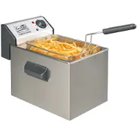 Fritel Friteuse Profi 3355 - Professionele Friteuse - 4L - 3200W - Anti-stofdeksel - Geschikt voor olie en vast vet