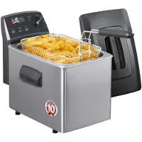 Fritel Friteuse - Turbo SF 4049 - Friteuse met stofdicht deksel - Friteuse voor olie en vast vet - Friteuse voor 1-2 personen - 2000W - 2L