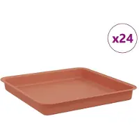 Syfax Vierkante Bloemenschotel 24 st Baksteenrood 18 x 18 x 2 cm