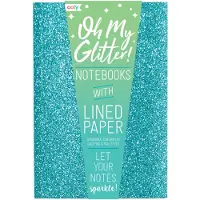 Ooly Oh My Glitter! Notebooks: Aquamarine & Sapphire - Set of 3 (4 X 5.75)