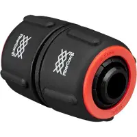 Fiskars slangreparateur, Ø 19 mm (3/4"), Met kleurcoderingssysteem, Universele maat, FiberComp, 30 g, Zwart/Rood, 1054785