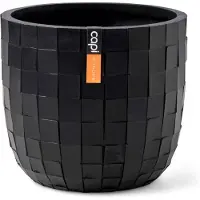 Capi Europe Pot bol Blocks 24x21 zwart bloempot