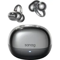 Sanag S8S Ultra Oorclip Bluetooth-hoofdtelefoon met botgeleiding, open-back ontwerp en AI-sportmodus