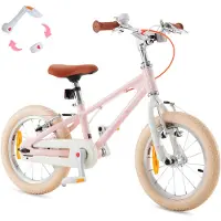 Royalbaby +Kids fiets+ Aluminium EZ New Freestyle Roze 14 inch, Nettogewicht 7,4 kg