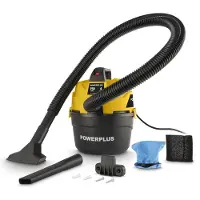 Powerplus elektrische stofzuiger nat-droog POWX318 - 750W stofzuiger werkruimte, huis, tuin, auto - 4l tank - met 2 acc.